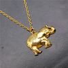 Antique Gold Color Plant Pendant Animal Necklace Wildlife Floral Charm Necklaces Fashion Jewelry Gift For