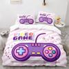 Boy's Gamepad Duvet Cover Set Single Double Size For Boys Girls Game Lover Bedding Set Polyester Comforter Cover With Pillowcase