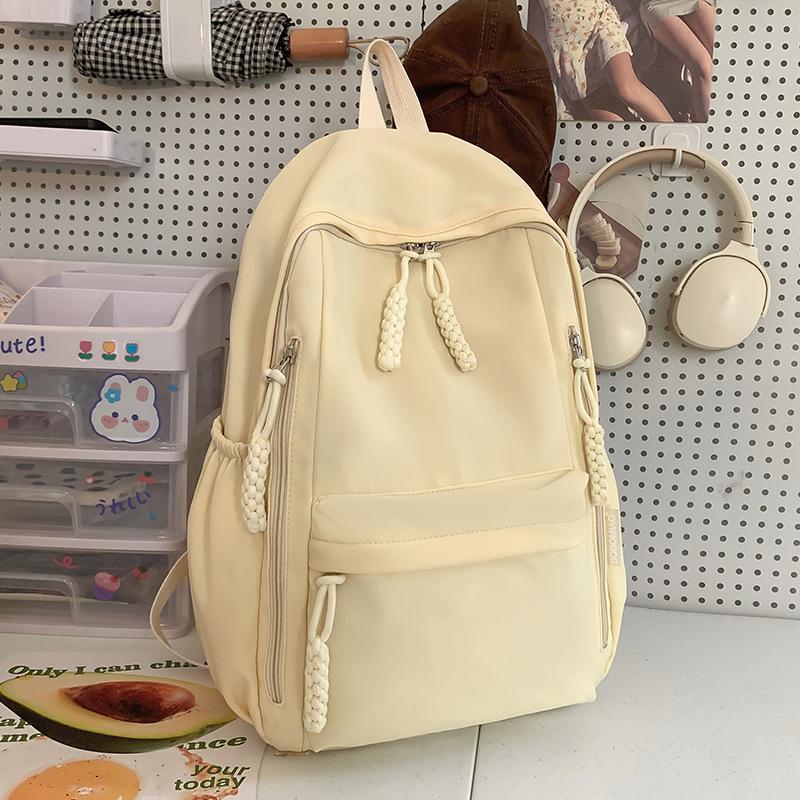 School Bag Children Primary School Students Burgundy Girls Junior High School Students Backpack College Students Backpack