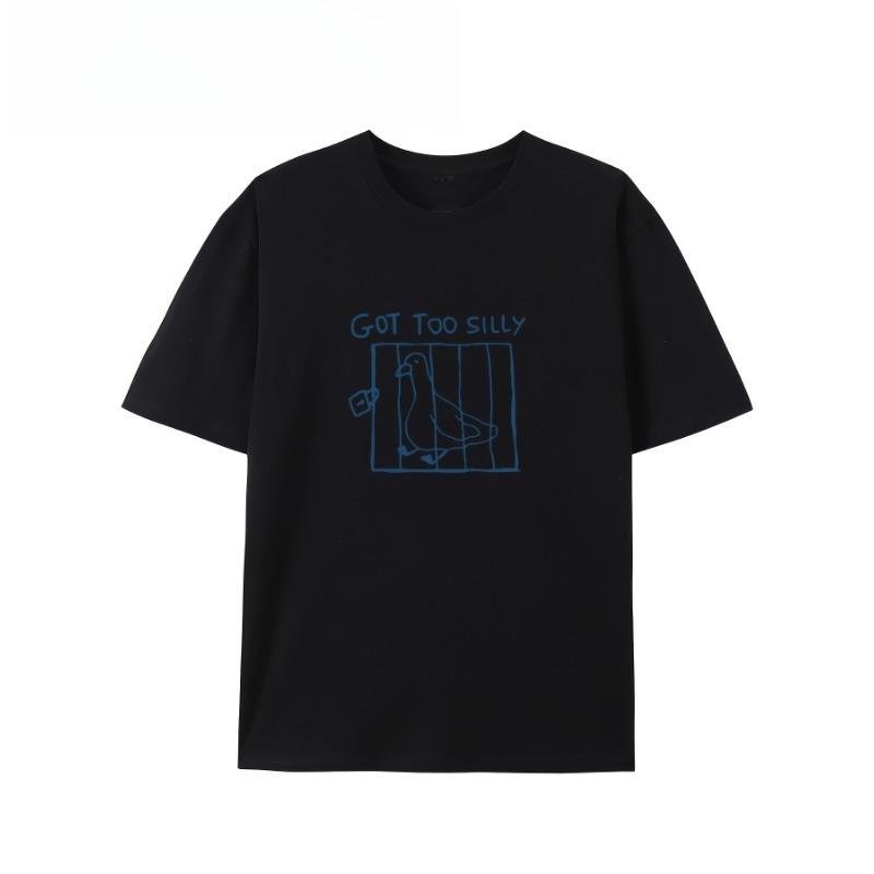 

European Size Creative And Fun Graphic Round-Neck T-Shirt, Made of Pure, Trendy And Stylish for Summer, Perfect for Casual Everyday Wear 4XL