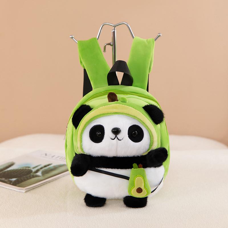 Panda Plush Backpack For Kids With Soft Cotton Filling And Animal Design