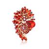 African Exquisite Alloy Full Diamond Large Glass Brooch High-End Fashion Women'S Clothing Corsage Jewelry Pin