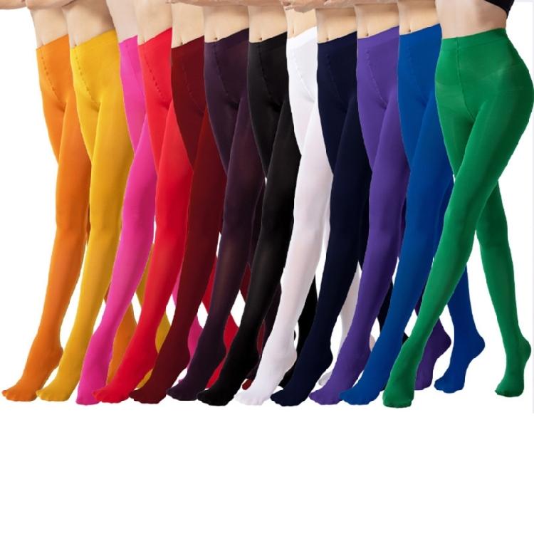 Women's 70D Semi Opaque Tights,Soft Solid Color Footed Pantyhose,High Waist Pantyhose Thigh High Stockings Hosiery