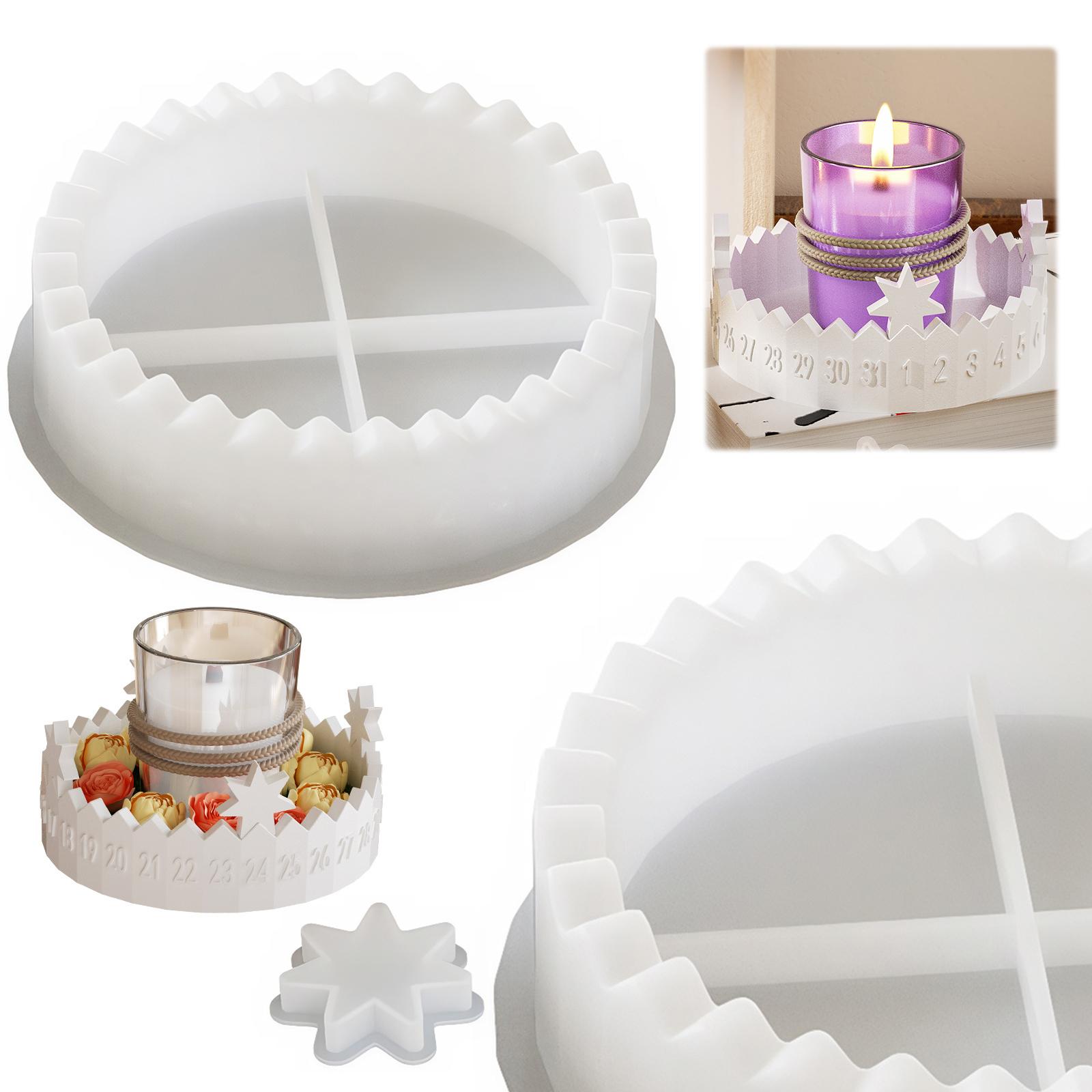 1 Набор Силиконовая Форма для Адвент-Календаря Поднос для Отсчета Дней до Рождества Силиконовая Форма Календарь Номер Форма для Отсчета Дней до Рождества для Рождества China Mainland