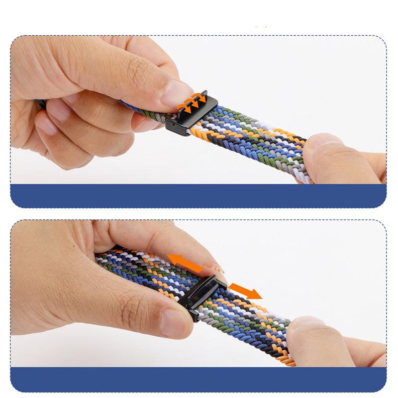 Pasek magnetyczny do Xiaomi Redmi Watch 5 4 Pasek Pleciona pętelka Regulowany Sportowy Nylonowy Pasek zamienny bransoletka correa Miband 9 pro 8Pro pasek