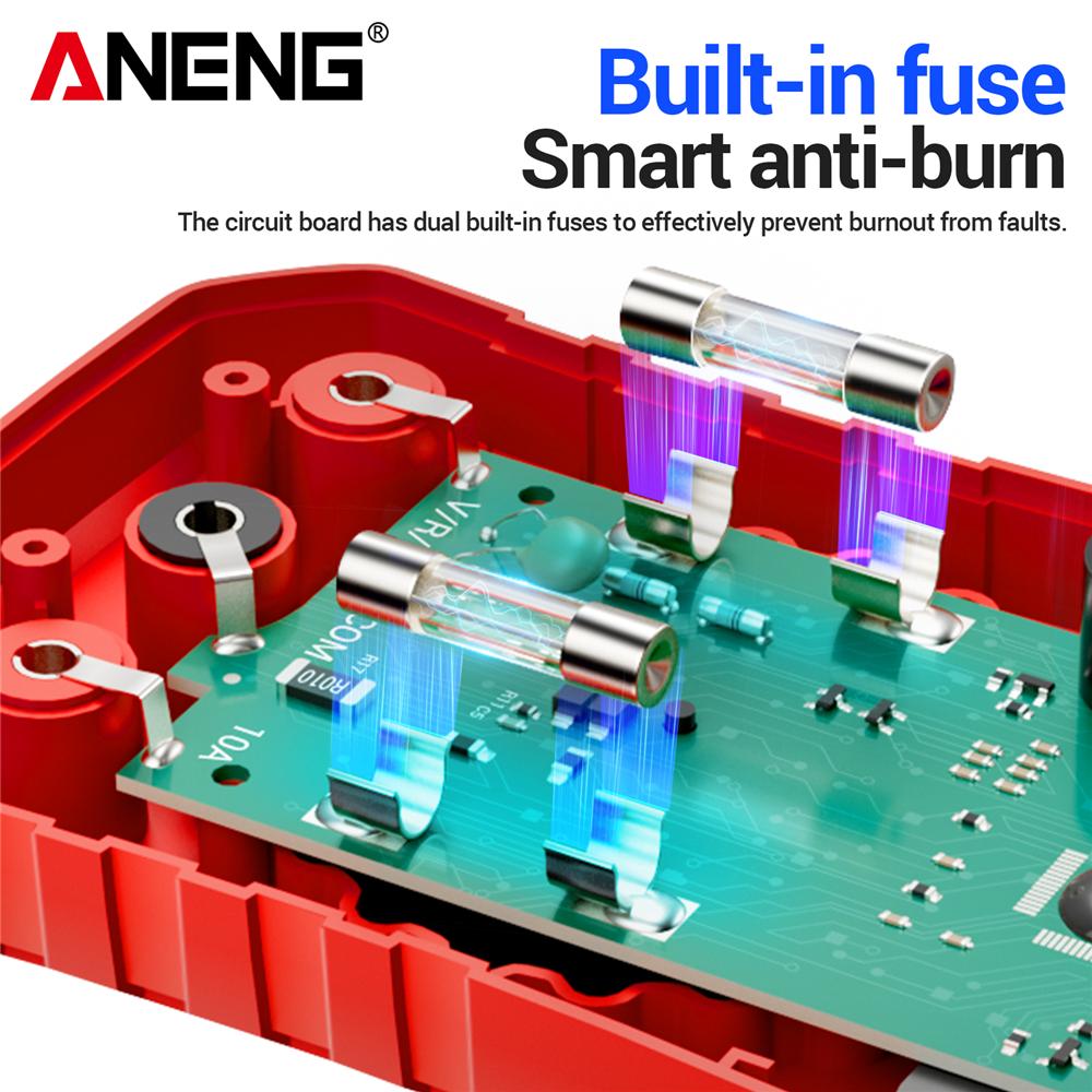Aneng SZ856 Digital Multimeter 6000 Counts Anti-burn AC/DC Voltage Current Tester NCV Capacitance Temperature Meter High Precision Electrician Tools