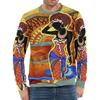 3D Printed Colorful Personality T Shirt For Men African Ethnic Pattern Tees Autumn Casual O-Neck Tops Loose Long Sleeve T-Shirts