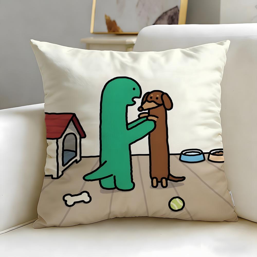 popular cartoon JOGUMAN Cushion Cover Soft & Easy-Wash Pillow Case – Versatile for Couch, Bed, Travel and Office