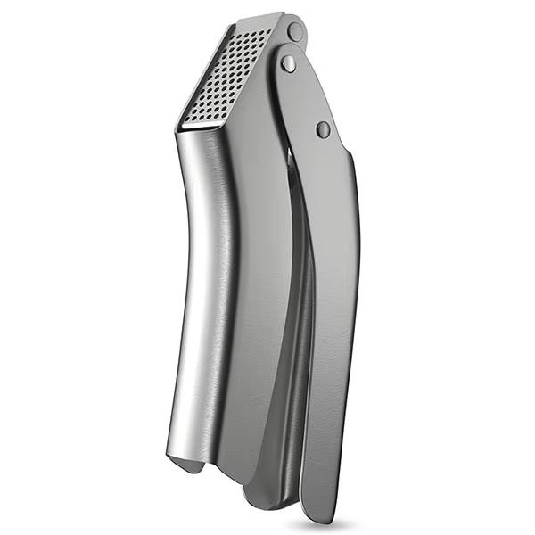 Easy Squeeze Garlic Press, Heavy-duty Stainless Steel Garlic Mincer Crusher with Ergonomic Handle - Kitchen Tools