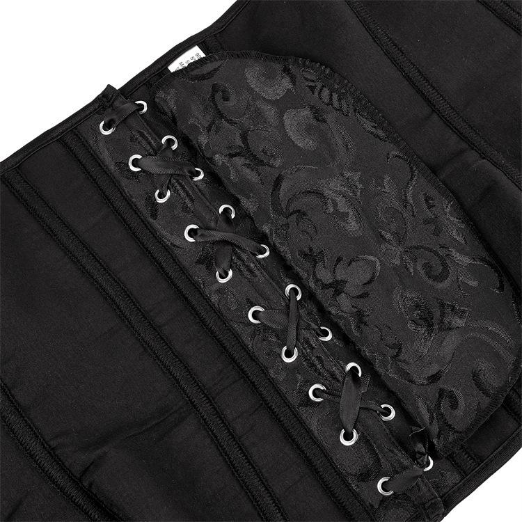 Corsetto in Raso con Bordino in Pizzo Stile Corte: Guaina modellante con supporto lombare e controllo addominale
