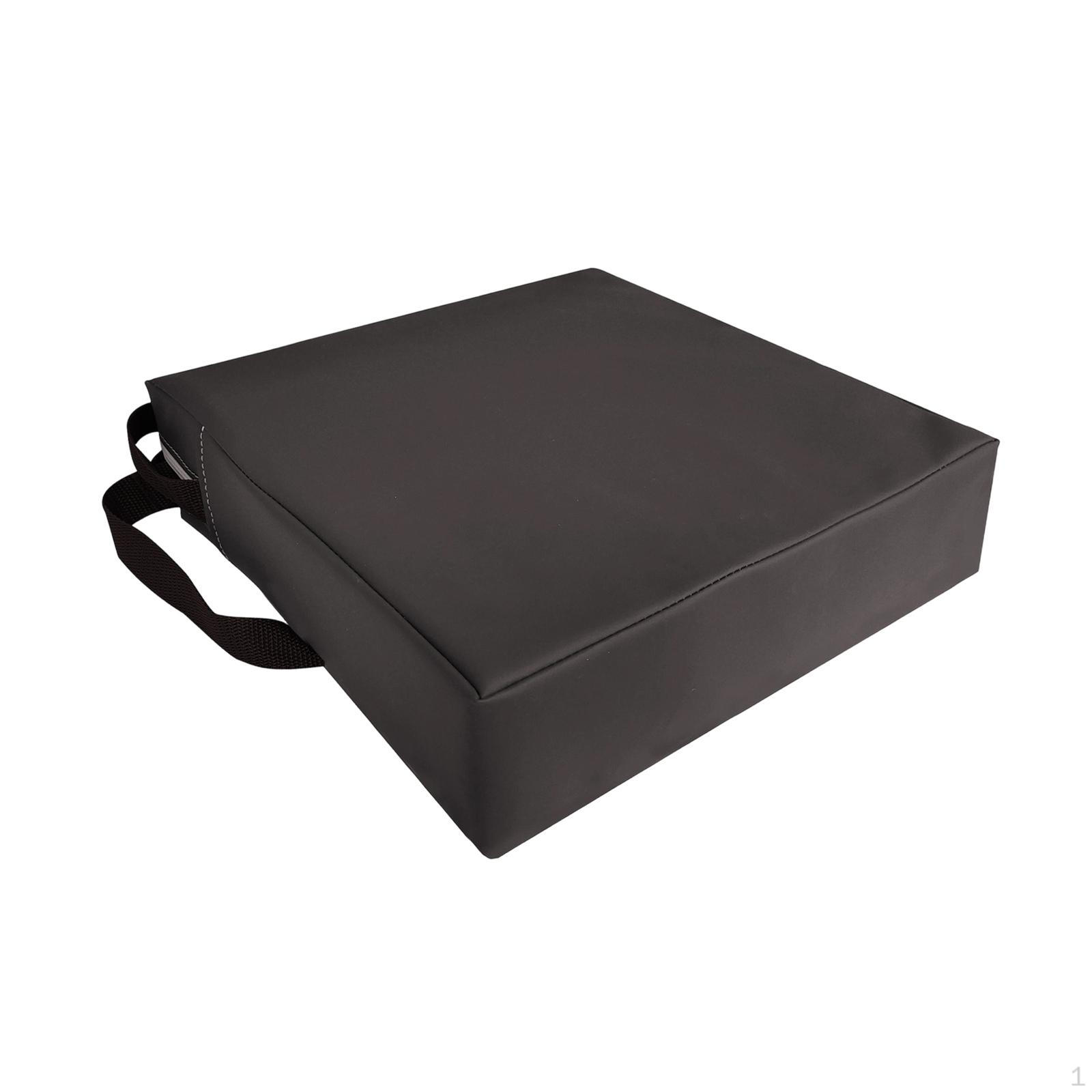 

Booster Mat Dining Table Sitting Pad Anti Scratch Slip Portable for Children Seat Cushion Black