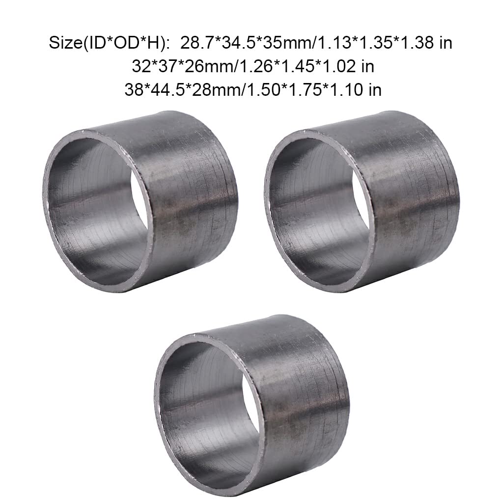 DOSJJIASL Motorcycle Exhaust Muffler Connector Motorcycle Silencer Modification, 28.7*34.5*35mm