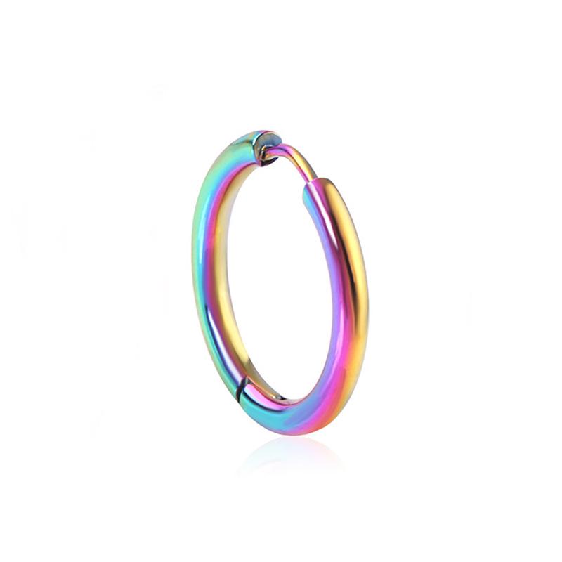 Korean Style Titanium Steel Star Anti-Allergy Earrings - Stainless Steel Ear Clips and Hoops Jewelry