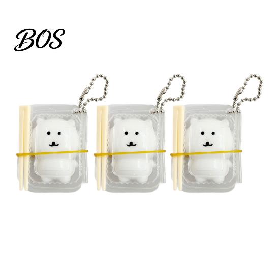 Slow Rebound Bear Toy 1/2/3Pcs Stress Relief with Clear Box & Chopsticks, Cartoon Bento Ball Squeeze Toy, Rising Sensory for Anxiety Reduction