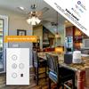 AU US Zigbee Smart Fan Light Switch 5 Speed Thyristor Control for App Control IP20 Rated 10A WiFi Touch Panel Wall Switch