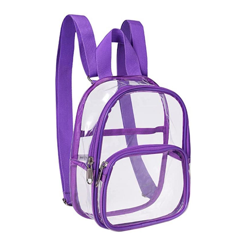 Men's And Women's Outdoor Transparent Sports Backpack Adjustable Strap Transparent Bag