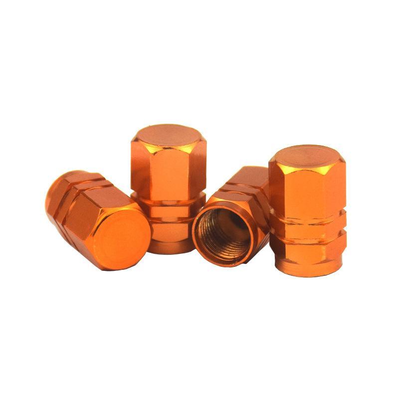 4Pcs Dustproof Aluminum Valve Caps Universal Tire Stem Covers For Car Truck Moto