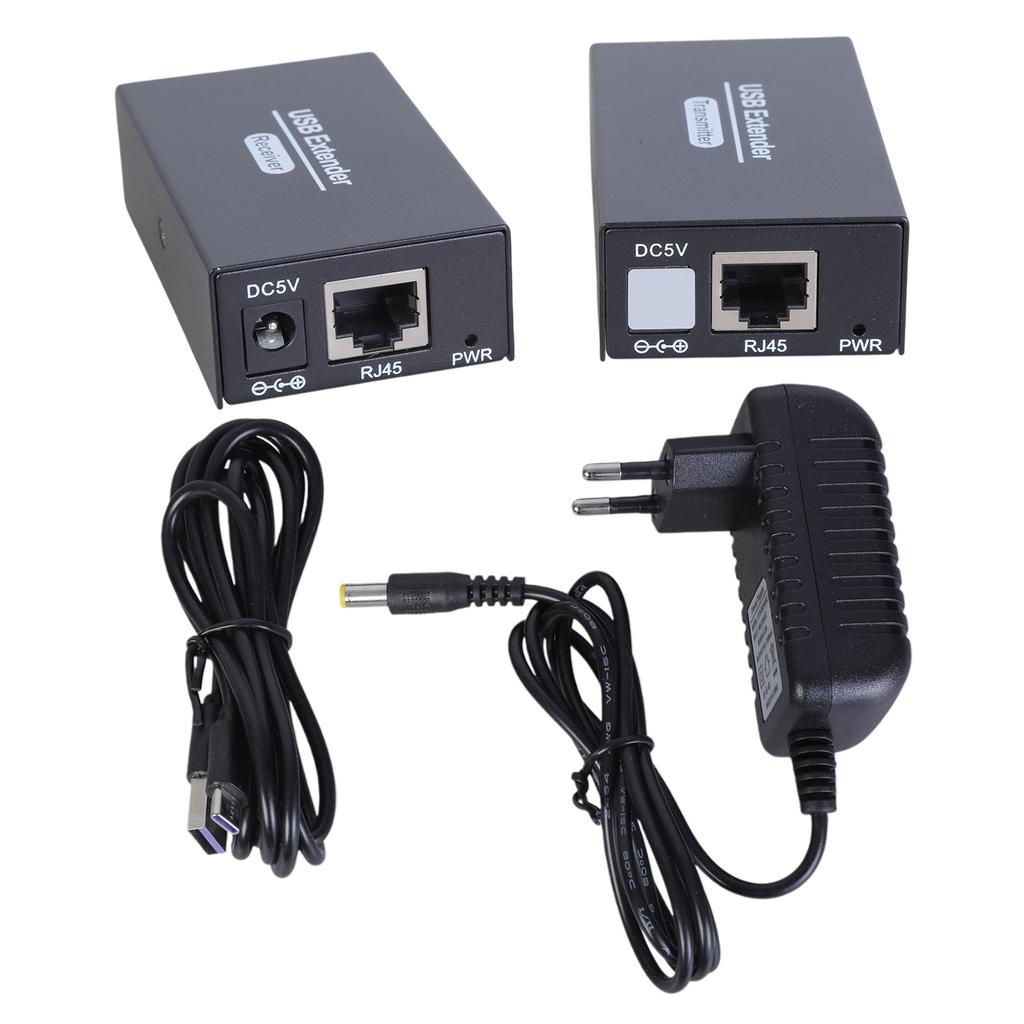 HDTV KVM USB Extender 150M 3 USB Port Plug and Play for  Keyboard and Mouse USB Over Ethernet Transmitter Receiver