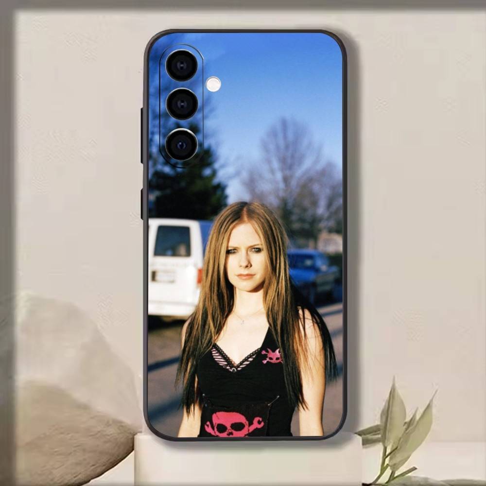 A-A-Avril   Phone Case Black Silicone Soft For Samsung Galaxy A73,A72,A71,A70,A53,A52,A51