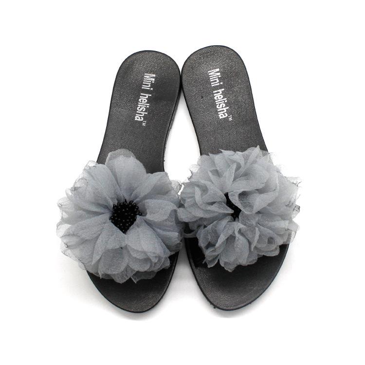 Yuzhihao Women s Floral Summer One-Strap Slides for Indoor and Outdoor Wear 37