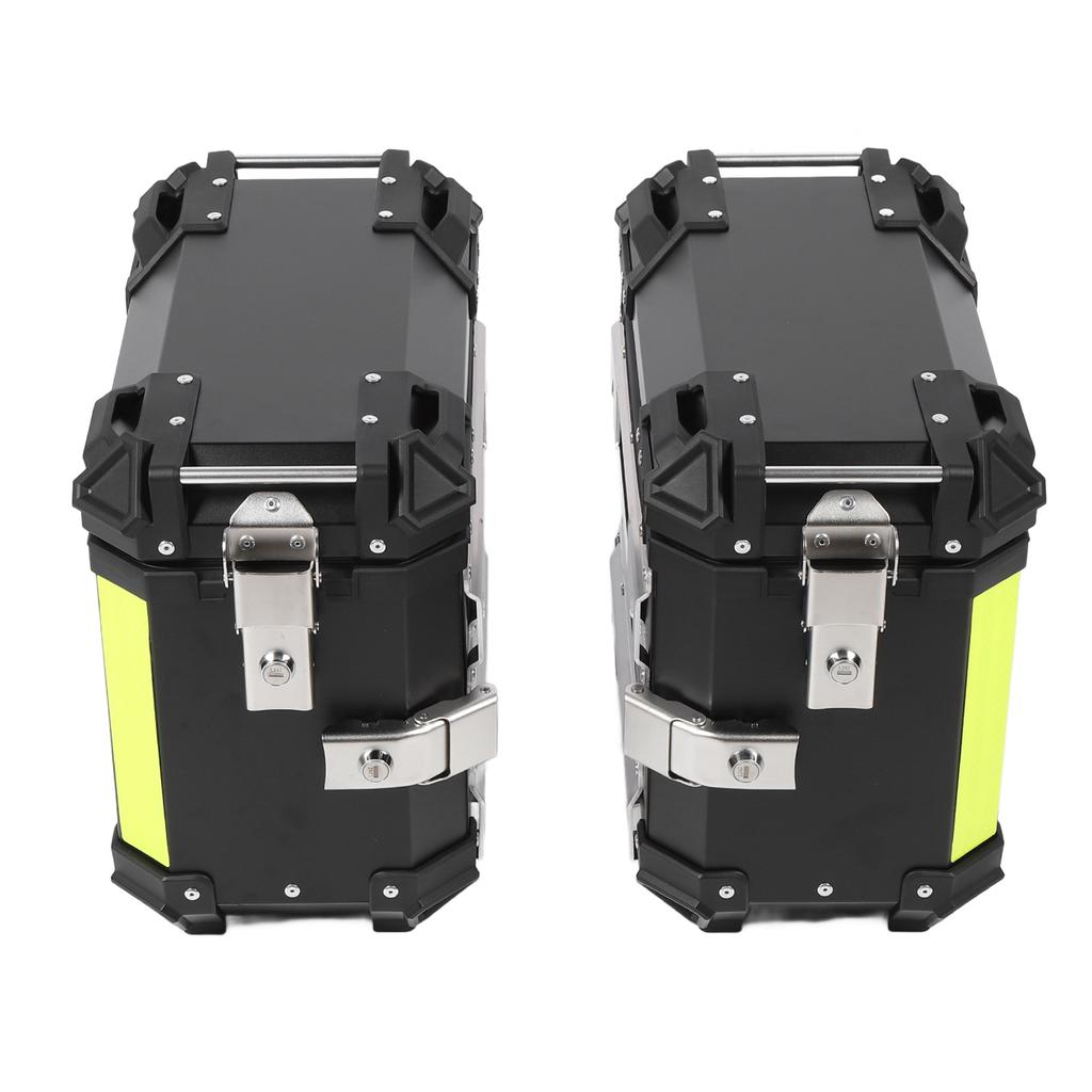Motorcycle Side Box Aluminum Alloy 28L Hard Side Saddlebag Box with   Lock and Handle Replacement For