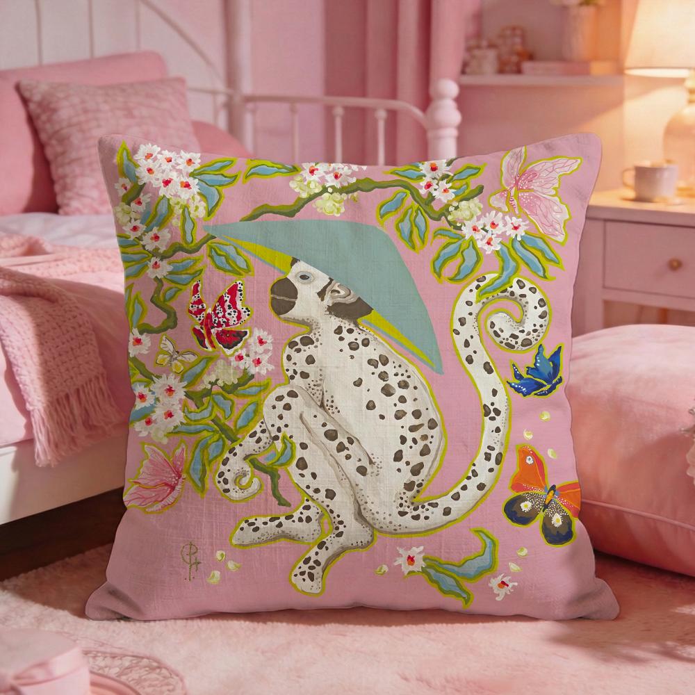 

PPaige GGemmel MMonkey Cushion Cover Premium Comfort Reversible Pillow Cove Two In One Design For Any Room Car Interior 30X30cm