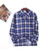 Men's Cotton Flannel Notch Lapel Pajama Set - Warm Autumn/Winter Loungewear