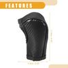 1 Pc Universal Car Shift Knob Cover - Automatic Car Knob Gear Sticky Protector Carbon Fiber Pattern Breathable - Faux Leather Black