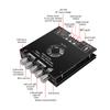 ZK-HT21 TDA7498E Digital Amplifier Module 160WX2+220W Amplifier Board Module AUX/USB Input 2.1 Channel HiFi Bluetooth-Compatible