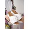 Women's Genuine Leather Padded Heeled Slippers Clogs