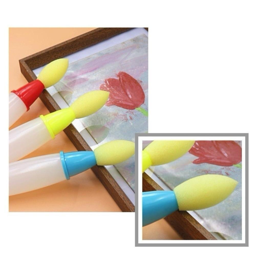 1Pcs Creative Soft Sponge Paint Brushes Drawing Tools Multi-function Straight Liquid Dauber Sponge Acrylic Watercolor Oil DIY