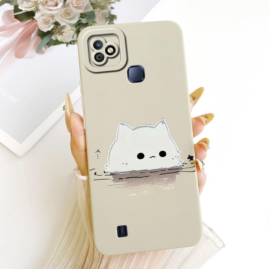 For Infinix Smart HD 2021 Case Cute Cartoon Cat Back Cover Candy Painted Soft Silicone Phone Shell For Infinix SmartHD 2021 Capa