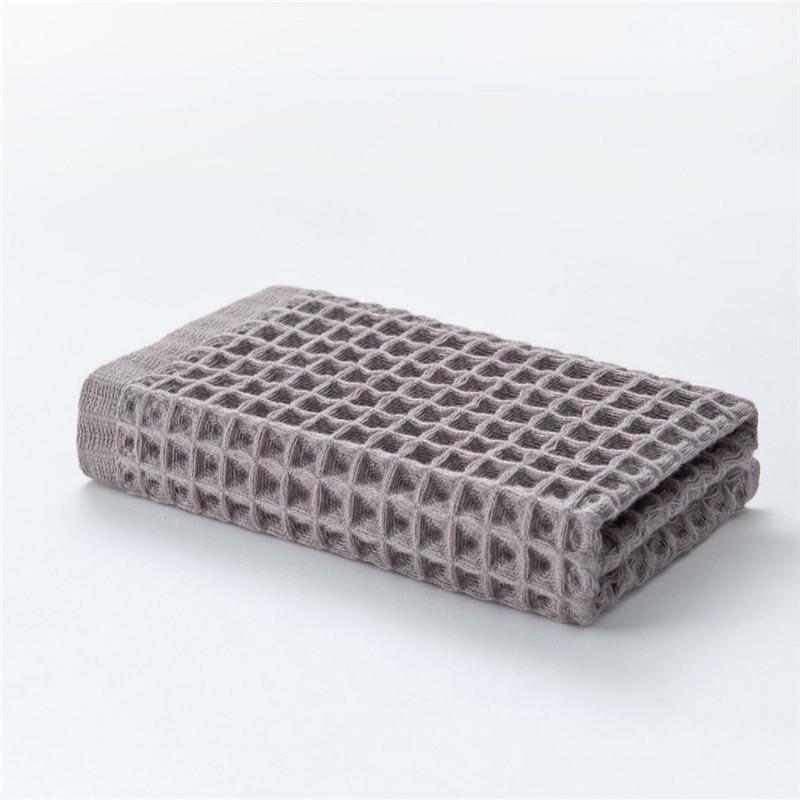 

1Pc 34x34cm Waffle Honeycomb Cotton Solid Color Home Bathroom Children Square Face Towel 34x34cm