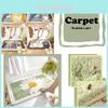 Soft Polyester Cartoon Floor Mat For Bathroom Doorway With Anti-slip Bottom