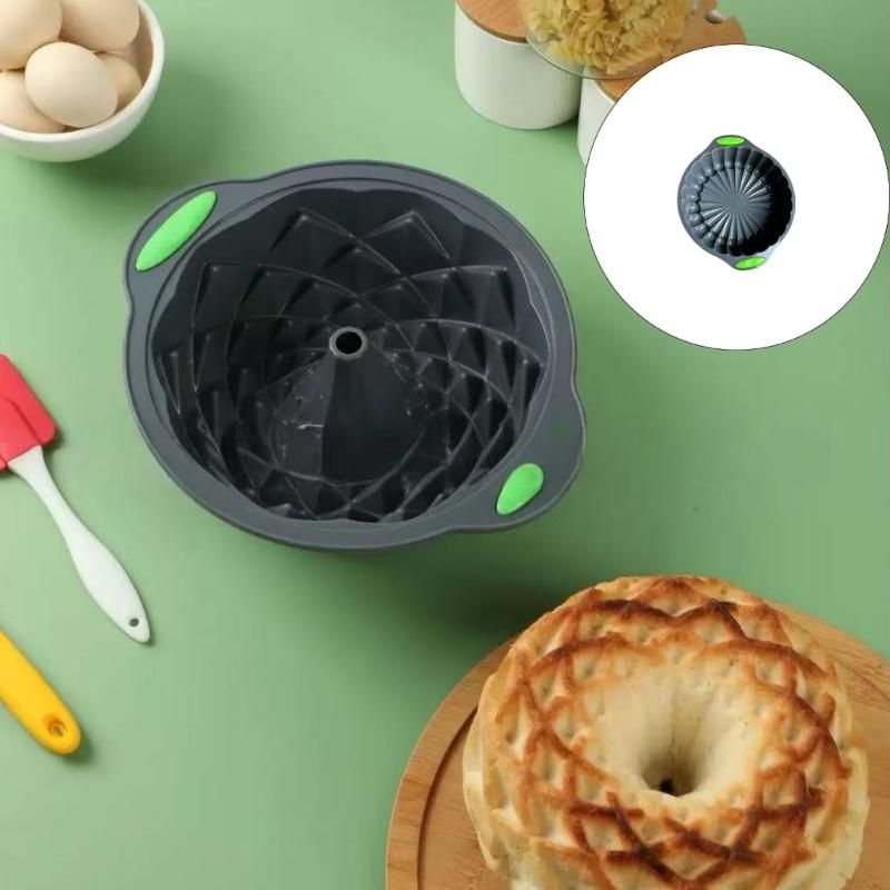 Food Grade Silicone Cake Pan Heat Resistant Flexible Design Easy Cleaning Nonstick Bakewares Baking Mould