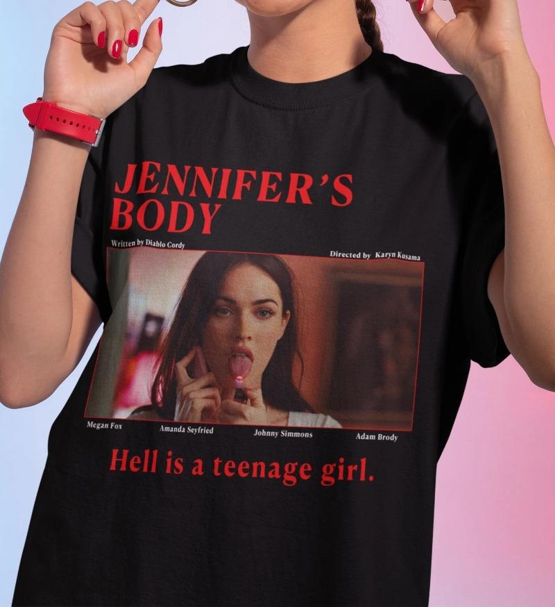 Jennifers Body Movie Tee Shirt Unisex Gift for Vintage Retro Horror Movie Fans Horror Enthusiasts Scry Movies