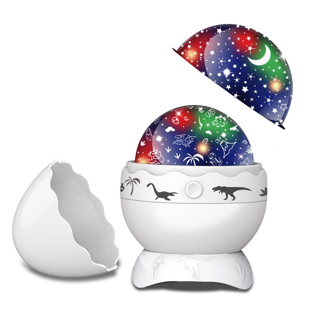 Dinosaur Night Light Projector 360 Degree Rotation with 7 Colors Projection Lights Nightlight Lamp Birthday Gifts for Boys Bedroom Decor