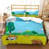 Cartoon Cute Bear Microfibre Bedding Sets,Children'sBirthday Gift with Zip Room Decor Teenagers adult 3-Piece  Duvet Cover