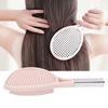 Curly Hair Brush Comfortable Massage Detangling Brush Cushion Hair Comb for Women Pink