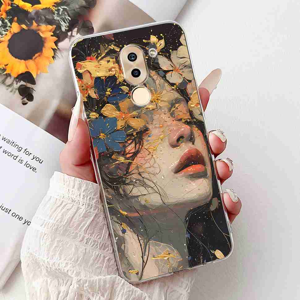 For Huawei Honor 6X BLN-AL10 Case Cute Cartoon Painting Soft Silicone TPU Cover For Honor 6X 6x BLN-L21 5.5" Popular Cats Shell