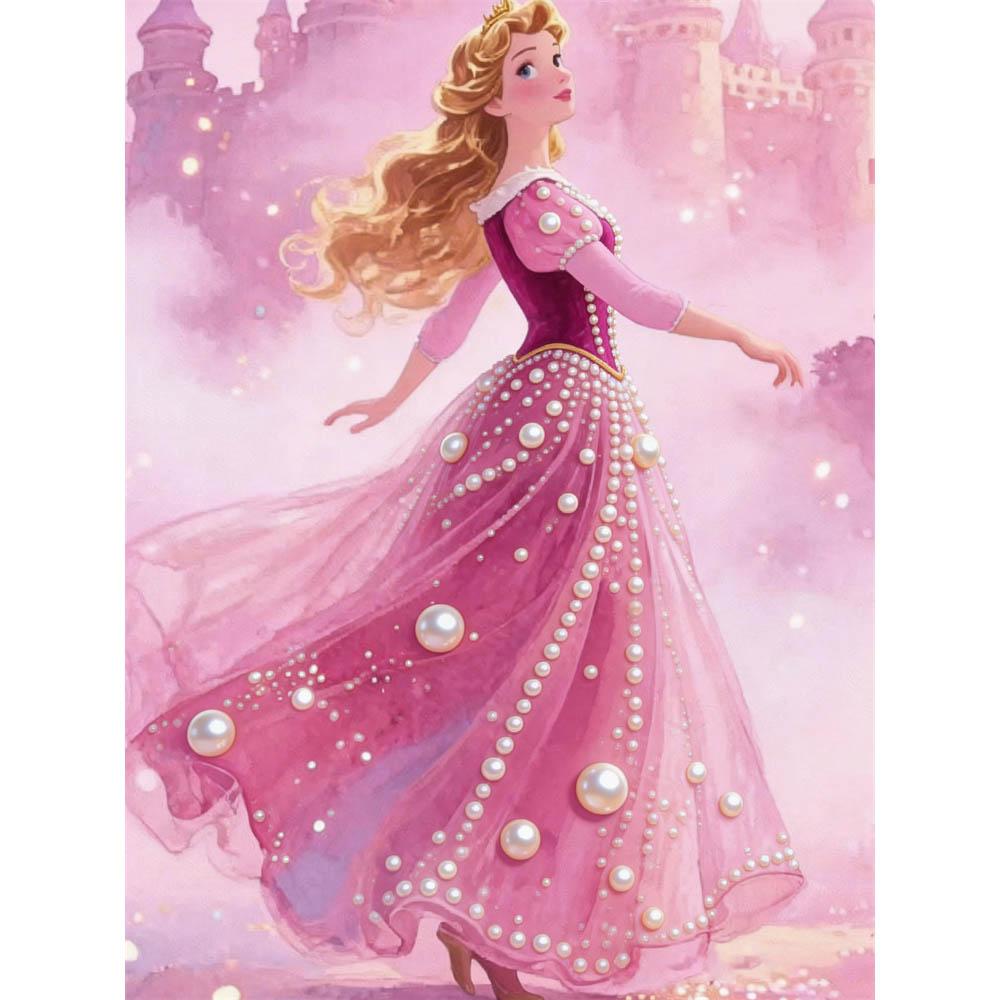 Disney Sleeping Beauty Princess Aurora Pearl Puzzle A handmade decorative gift suitable for home decoration 35x45cm