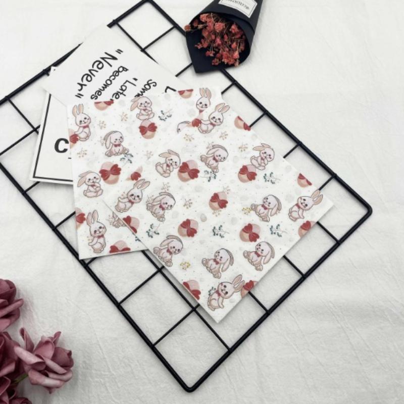 20pcs/Pac 33*33cm 2-Ply Disposable Party Napkin Cartoon Pattern