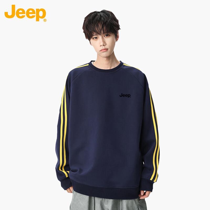 JEEP Men s American Style Long-Sleeve Fleece Sweatshirt 4XL