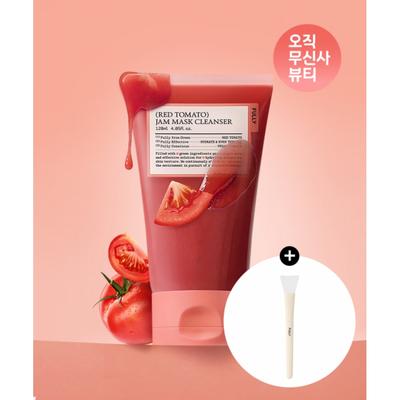 Fully Red Tomato Jam Pack Cleanser 120ml  + Silicone Pack Brush 