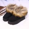 Luxury Faux Fur Snow Boots Women 2025 Winter Comfort Thick Bottom Non Slip Furry Booties Fashion Warm Short Plush Ankle Boots