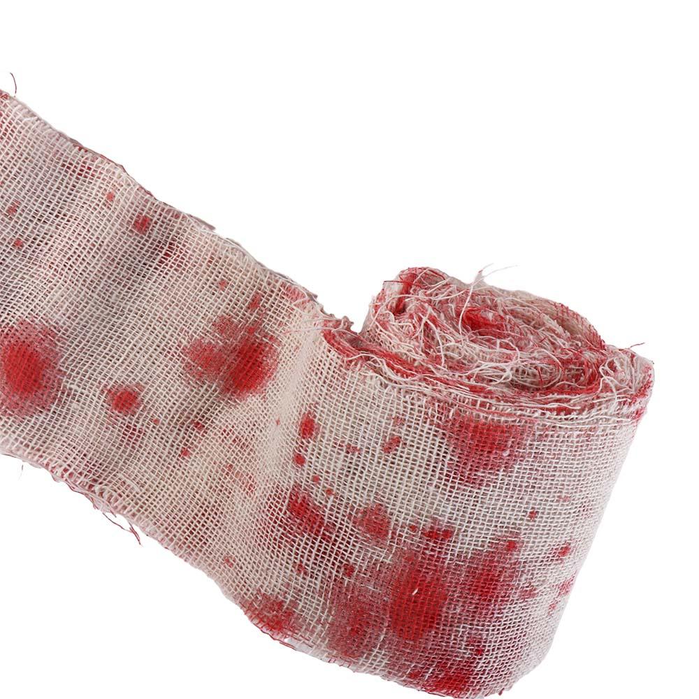 Decor for Home, Party Blood Bandage Blood Gauze Cloth Haunted House Supplies Halloween Props