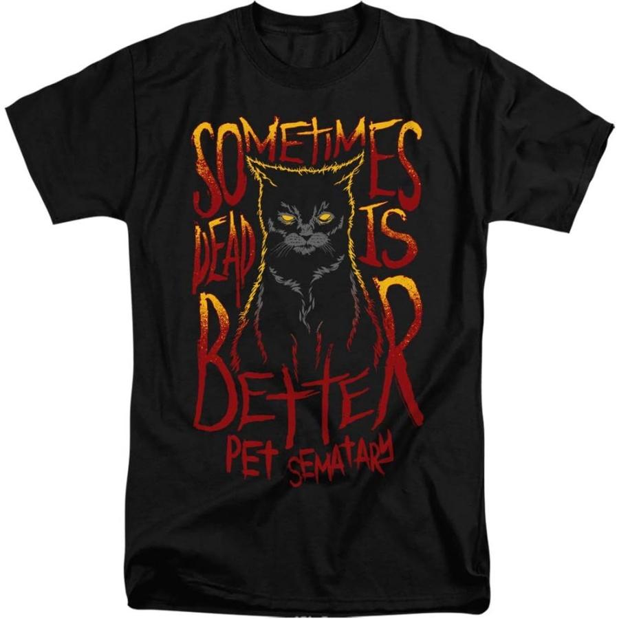 

A&E Designs Pet Sematary Tall T-Shirt Dead is Better Cat Black Tee, 3XLT XXXXXL різнокольоровий