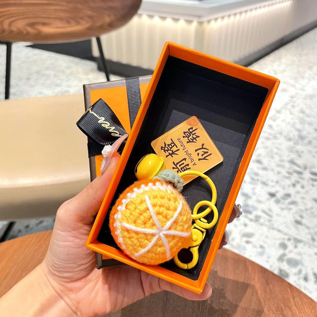 Cute Creative Fashion Handmade Weaving Good Things Happen Keychain Exquisite Cartoon Men'S And Women'S Backpack Small Pendant