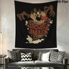 Tazmanian Devil Wall Tapestry Aesthetic Wall Hanging Printed Fabric Blanket Decorative Tapestries for Bedroom Living Room Home Decor