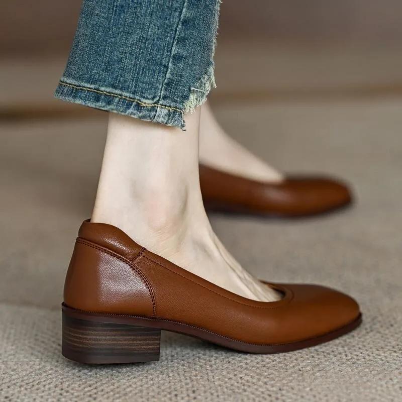 Fashion Elegant spring Summer Women Mary Janes shoes Cute Casual Female Retro woman chunky heels lolita Shoes zapatos mujer talons femme